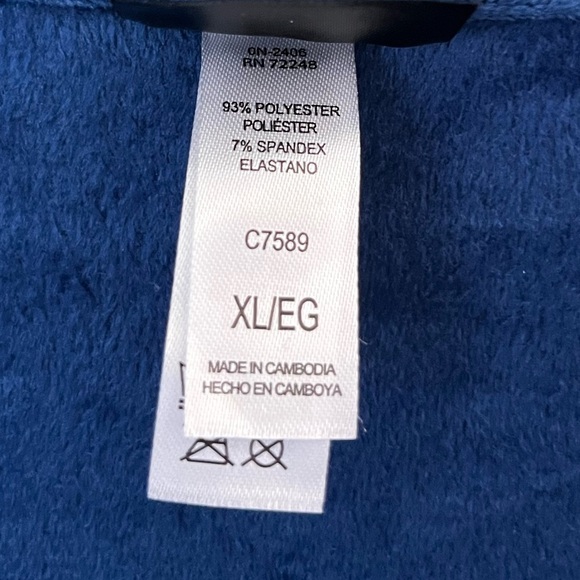 Felina Size XL  Hoodie Jogger Blue 2-Piece Velour Set Soft Relaxed Fit - Picture 9 of 9